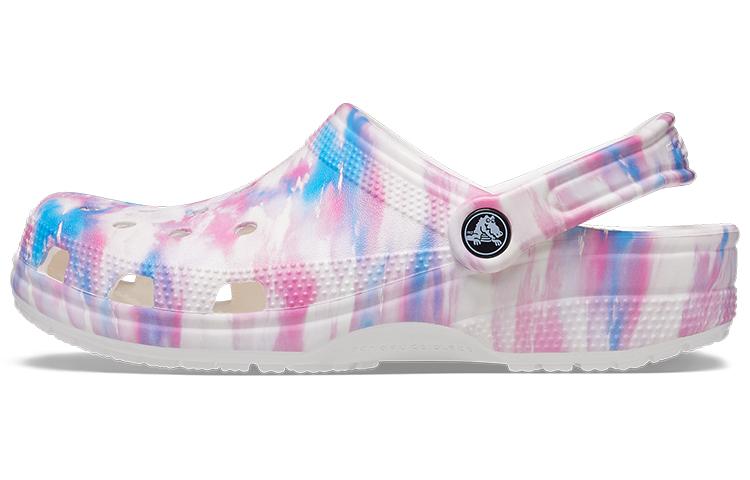 Crocs Classic Casual Unisex White Pink Blue Sandals 'White Pink Blue' 207567-94S