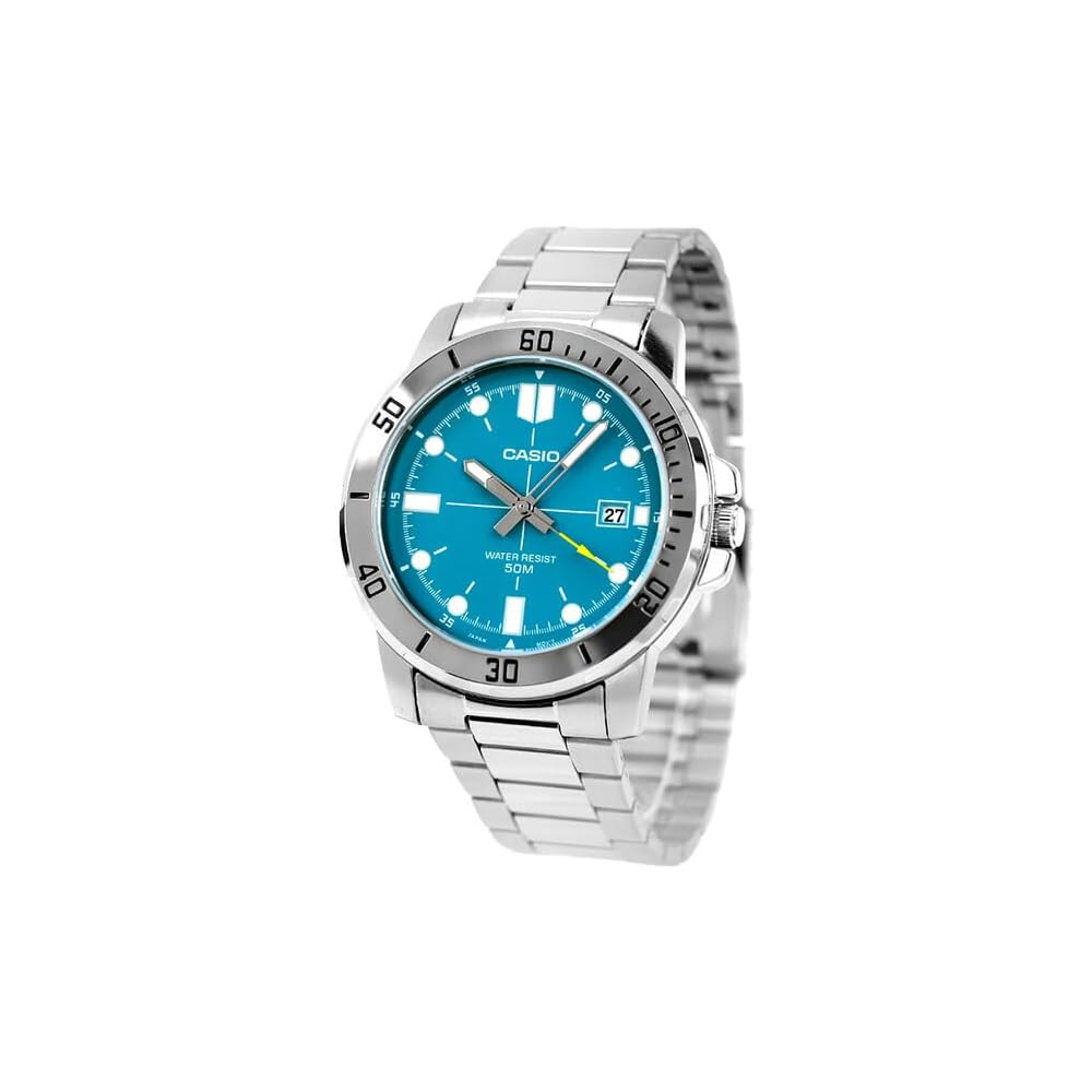 Casio Cheap Casio Standard Quartz Men s Watch MTP-VD01D-3E2V Silver Stainless Steel 50m Water Resistant