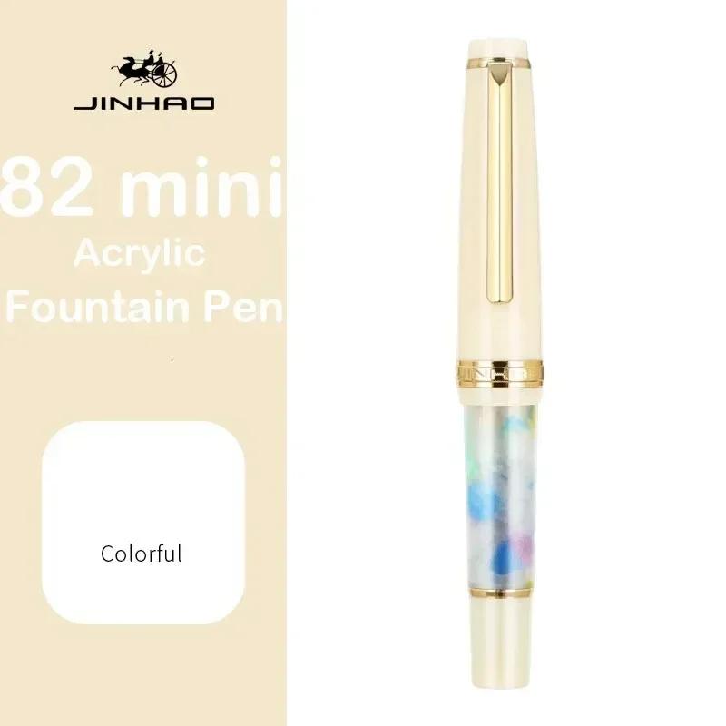 JINHAO 82 Mini Cute Short Portable Fountain Pen Calligraphy Practice Writing Business Pen Office School Supplies Stationery