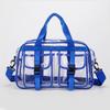 Fashion Versatile Solid Color PVC Transparent Travel Duffels 2026 New Hot Sale Zipper Simple Large Capacity Casual Shoulder Bag