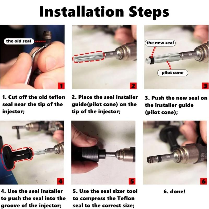 Fuel Injector Seals Tool Set GM245 18683AA000 EN-49245 EN-51105 for Engines Replacement Seal Assembly Spare Parts