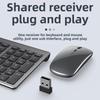 Rechargeable Wireless Bluetooth Keyboard Silent Type for iPad Laptop Desktop with Mouse Combo