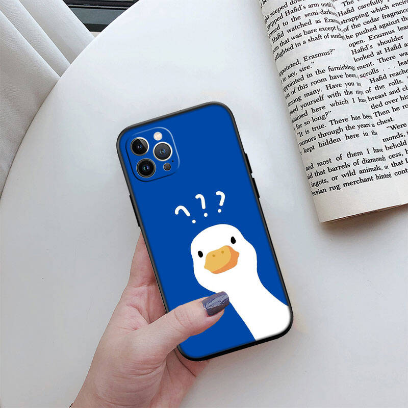 MH52 DUCK Cartoon Phone Shell Case for iPhone 7 8 11 12 13 14 15 16 17 16E XS Pro Max XR X SE Air