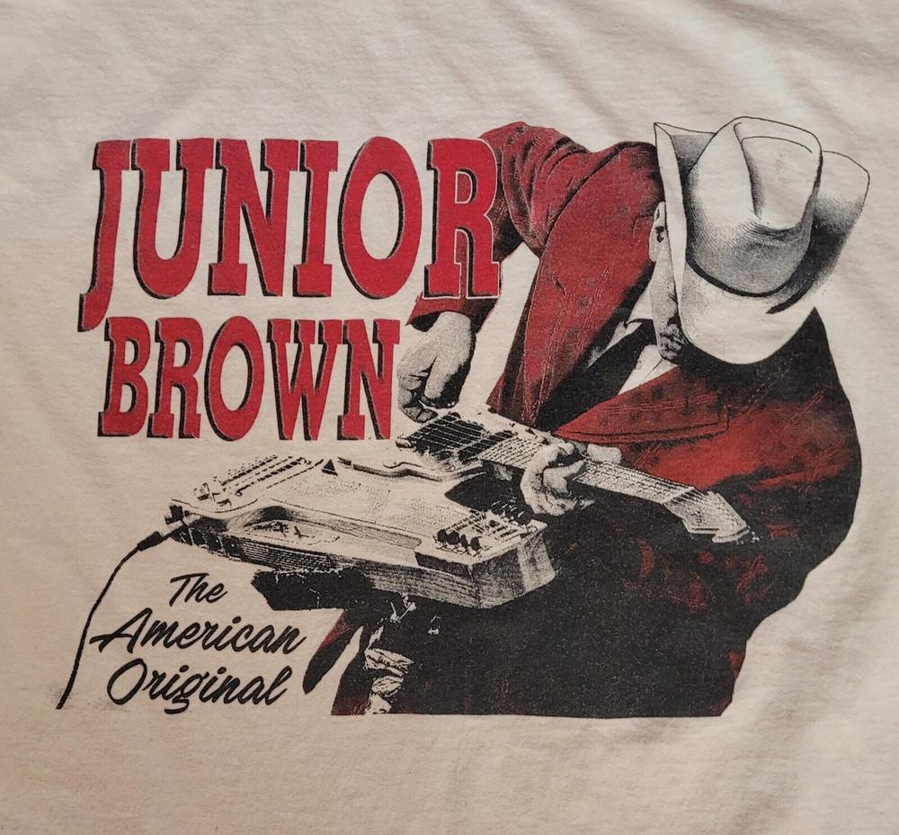 

Junior Brown The American in Concert Black Unisex T-Shirt Full Size MC058 Unisex T-Shirt XL