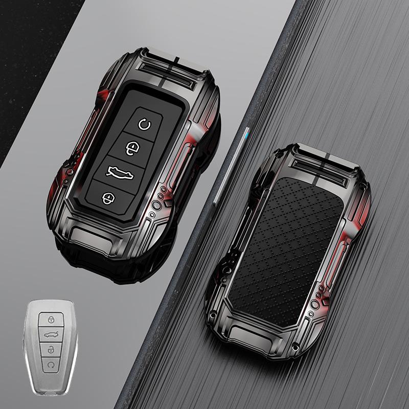 4 Buttons Metal + Silicone Car Key Case Cover Shell For Renault Grand Koleos Geely Coolray X6 Emgrand   Accessories