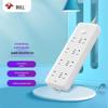 BULL New National Standard 8-Outlet Power Strip with Master Switch CN plug (adapter included)