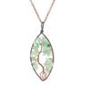 Temu Valence Handcrafted Tree of Life Leaf Necklace N03