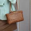 Handgeweven Echte Lederen Crossbody Tas Vintage Mand Stijl Schouder Telefoon Lippenstift Opbergruimte