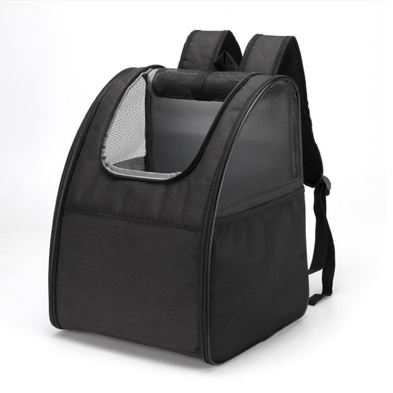 Large Capacity Double Shoulder Cat Carrier Backpack - Portable Pet Travel Bag for Outdoor Use