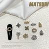 Celebrity Alloy Light Luxury Sparkling Zircon Nail Art Jewelry – DIY Micro-Inlaid Versatile Nail Accessories