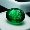 Natural Green Emerald Loose Gemstone Colombian Oval Cut 7.58 ct for Jewelry Making and Crafts