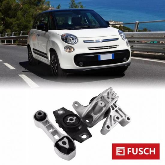3Pcs Engine Motor Mount & Torque Strut Mount Fit For Fiat 500 L4 1.4L Trans.