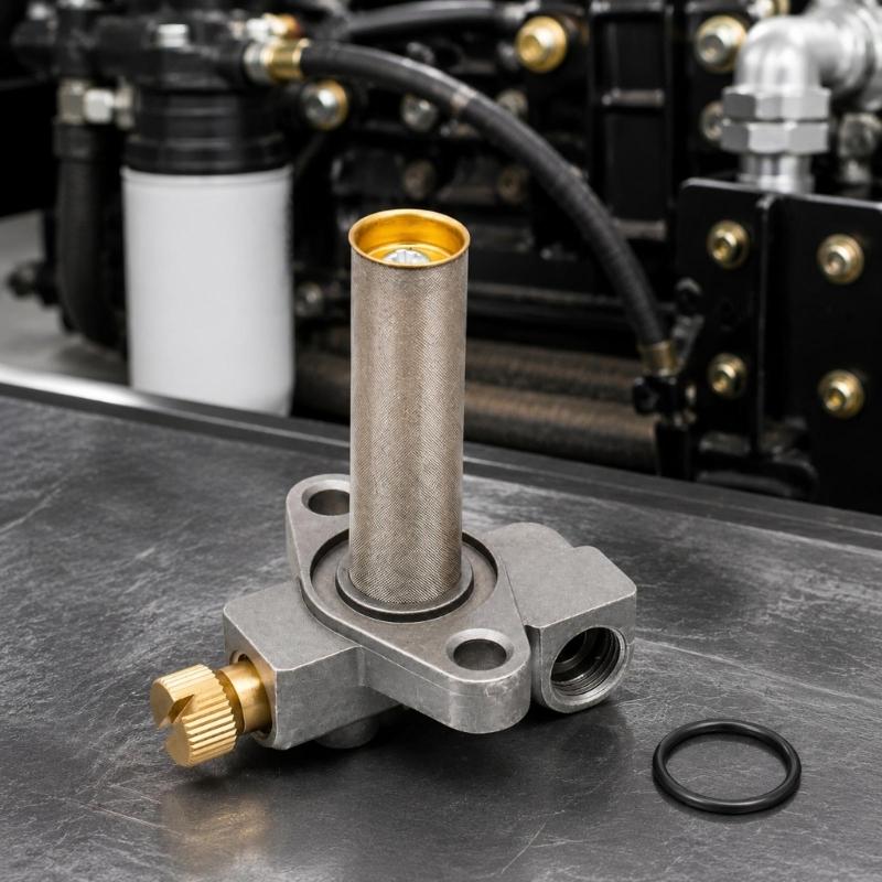 311292 Metal Fuel Cut-Off Assembly with Threaded Side Port, Two Mounting Holes, and Knurled Control Knob for Fuel-System Replacement Service