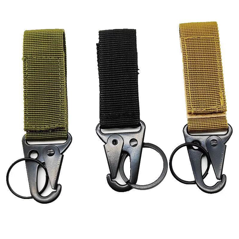 Tactical Nylon Webbing Carabiner Keychain