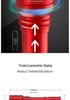 Rechargeable High-Brightness LED Flashlight: Super Bright, Long-Range, Multifunctional Lantern for Dorms and Camping