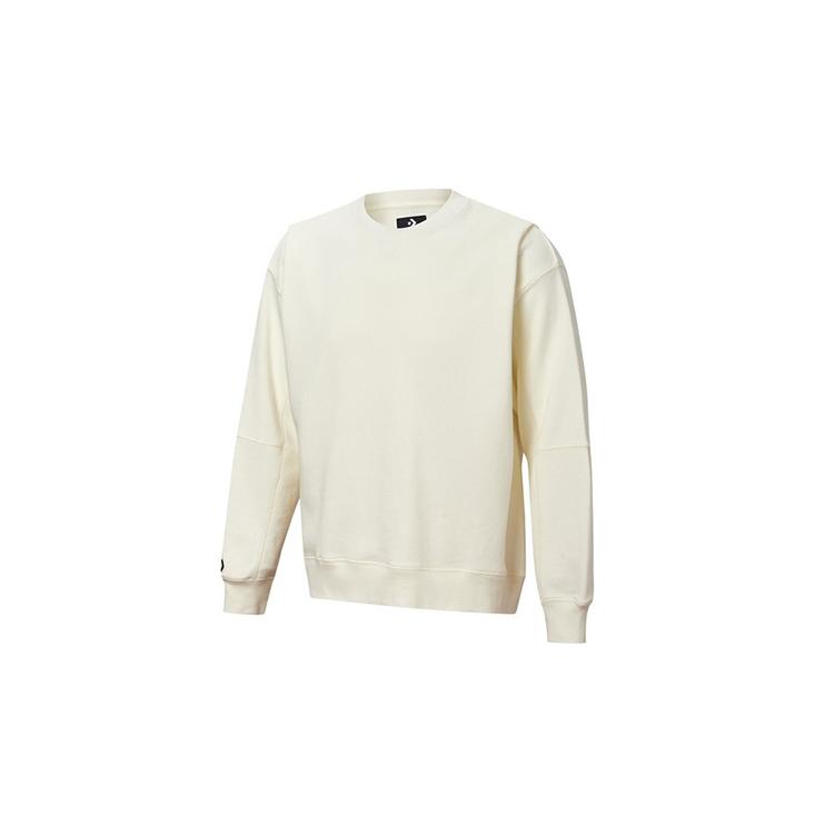 Converse Sweatshirts Unisex White Crew Neck Moderate Regular 10020755-A03
