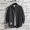 Classical Men Plaid Shirts Long Sleeve Casual Regular Fit Male Tops Autumn Spring