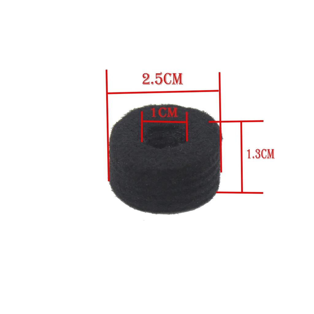 IRIN 10 Pcs Cymbals Felt Pad Drum Slices Felt Pad Protection Set Replacement Tools Percussion Instrument Accessories Music Parts