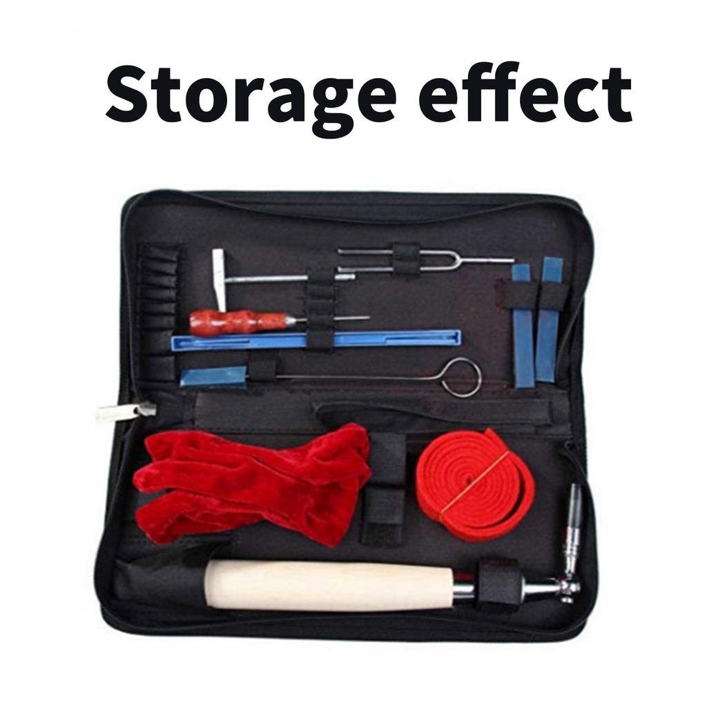 Oxford Cloth Piano Tuning Tool Bag Piano Tool Organizer Tuning Tool Storage Case Bag for Placing Piano Repair Tool