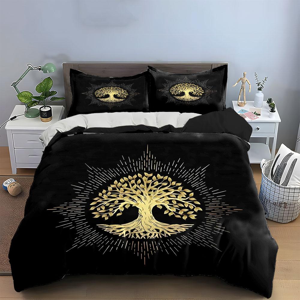 Elegant Tree Design Gift Set Exquisite Three-Piece Bedding Set Gift For Kids And Adults