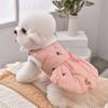 Fur Collar Luxury Designer Dog Clothes Toy Poodle Small Puppy Breed Dress Autumn Winter Warm Pet Sleeveless Sausage Cat Clothing