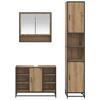 Bathroom Furniture Set 3 Pcs Artisan Oak 35 X 37.5 X 188.5 Cm