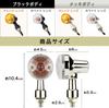 RoaRion Mini Turn Signals Bike Turn Signals Round Universal Off-Road Street Set of 2 (Orange Silver)