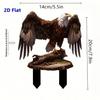 1pcs Falcon and Owl Garden Stakes - Realistic Outdoor Decoration, Suitable for Courtyard Decoration and Farm Decoration
