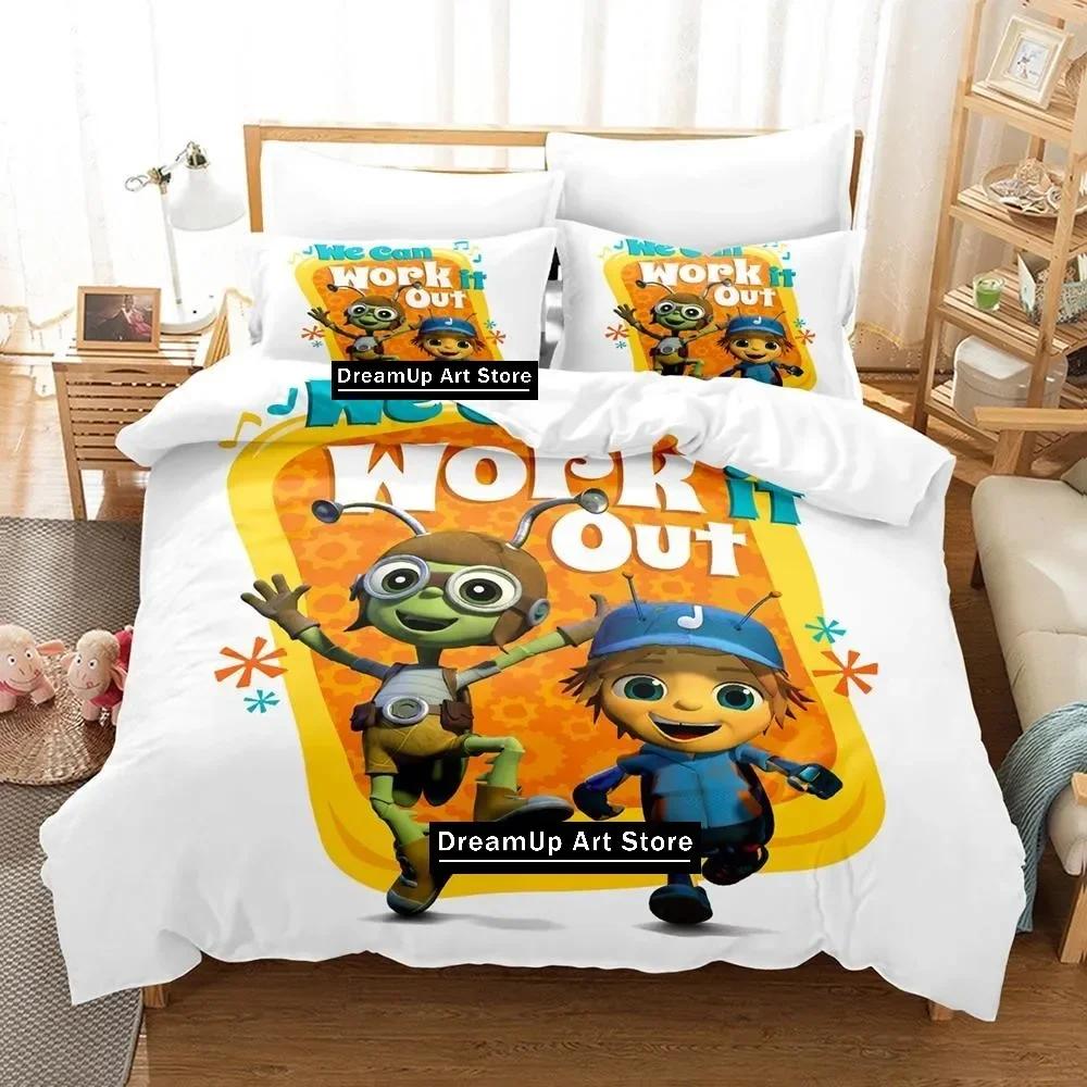 3D Print Fashion Beat Bugs Bedding Set Boys Girls Twin Queen Full Size Duvet Cover Pillowcase Bed Adult Bedroom