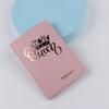 Lover Couple Passport Cover Holder Hot Stamping Queen for Women Men Travel Fashion Weddings Gift