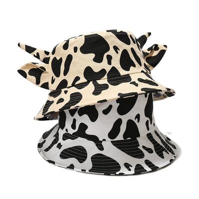 Katoenen Cartoon Koeienprint Bucket Hat Vissershoed Buiten Reizen Zonneklep Hoeden voor Mannen en Vrouwen 114