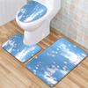 Small Fresh Bathroom Toilet Three-Piece Floor Mat Kitchen Non-Slip Door Mat Bedroom Carpet