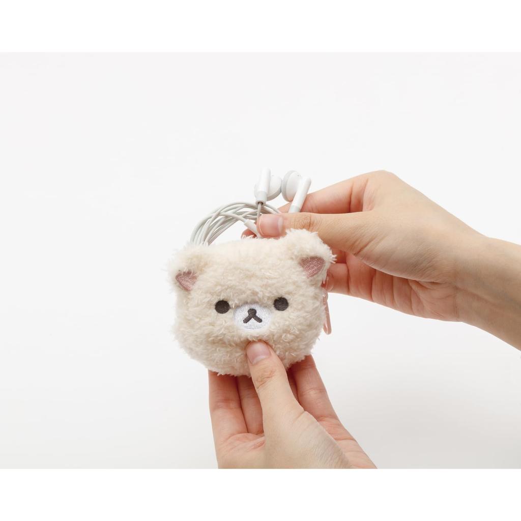 San-X Rilakkuma Plush Mini Pouch, Korilakkuma CA75402, H60 X 75 X D30mm