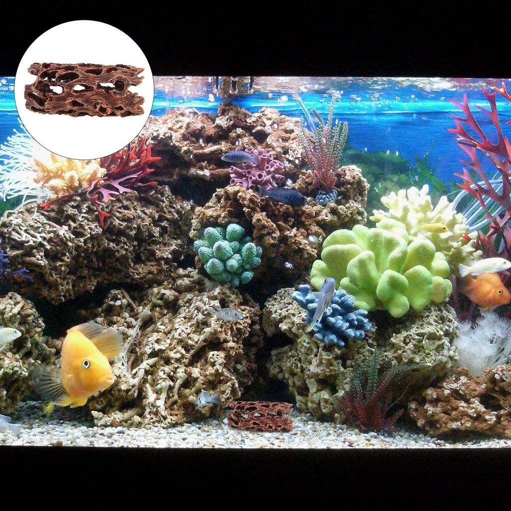 POPETPOP Fish and Shrimp Shelter, Small Aquarium Tank Hideout, Perfect for Yamato Shrimp, Cute Aquarium Object, Small Aquarium Tank, Water