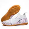 2025 graffiti color scheme boys and girls youth beef tendon sole football shoes indoor futsal football shoes