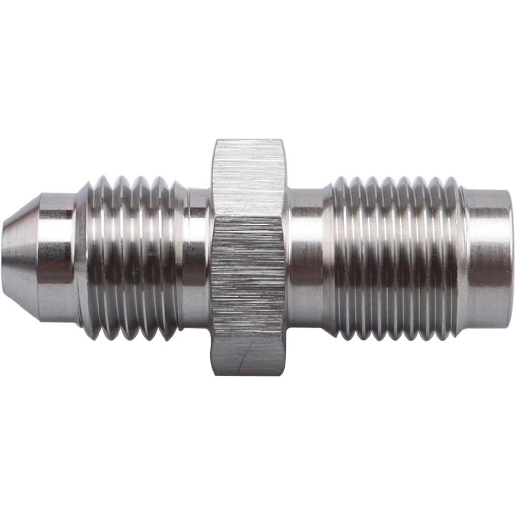AC PERFORMANCE Inverted Flare 7/16 X 24 To Male -4 AN Restrictor " 1Mm " Stainless Steel (Garrett Turbo Oil Feed)