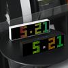 Creative RGB Clock New Alarm Clock Stand Hanging Dual-purpose Clock Simple Digital Clock LED Colorful Clock