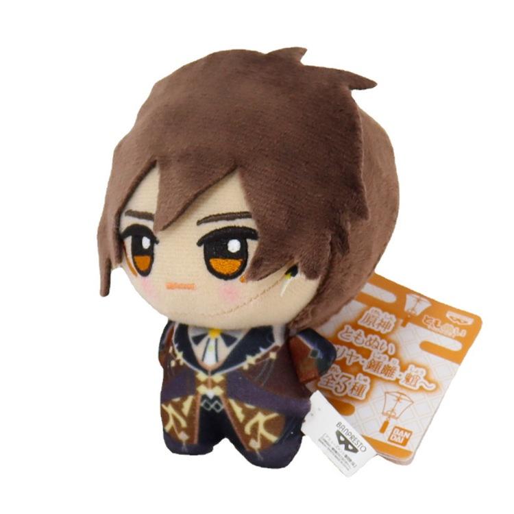 10-15cm Game Genshin Impact Stuffed Doll Xiao ZhongLi Plush Toys Tartaglia Anime Aether Stuff Plushies Dolls Birthday Gift For Kids