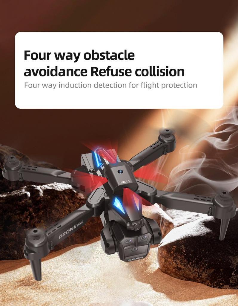 C10 HD Triple Camera Drone with Intelligent Obstacle Avoidance, Remote Control, and Four-Axis Design