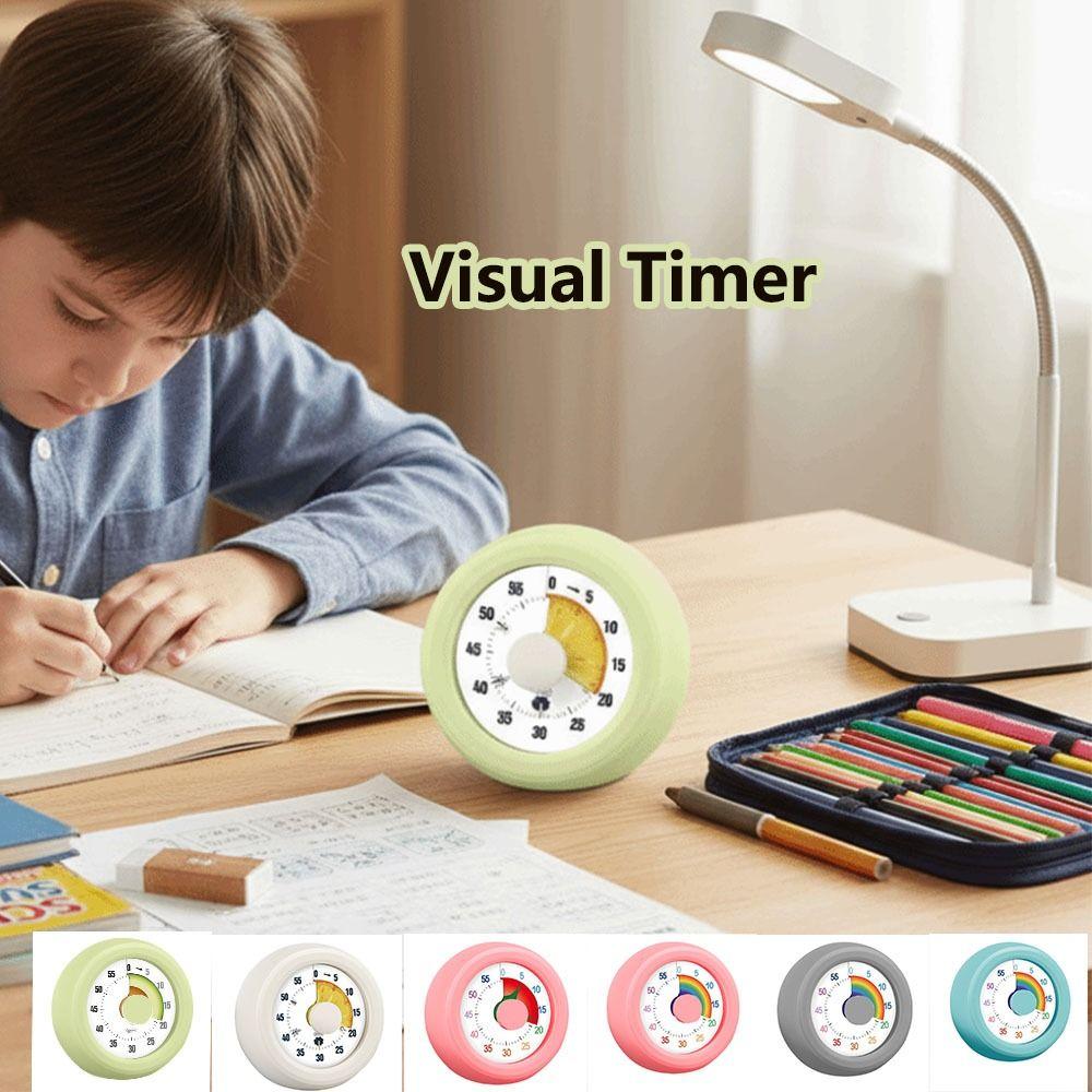 Time Manager Visual Timer Round Ultra Silent Kitchen Timer Visualization Self-discipline Countdown Timer Workout Timing
