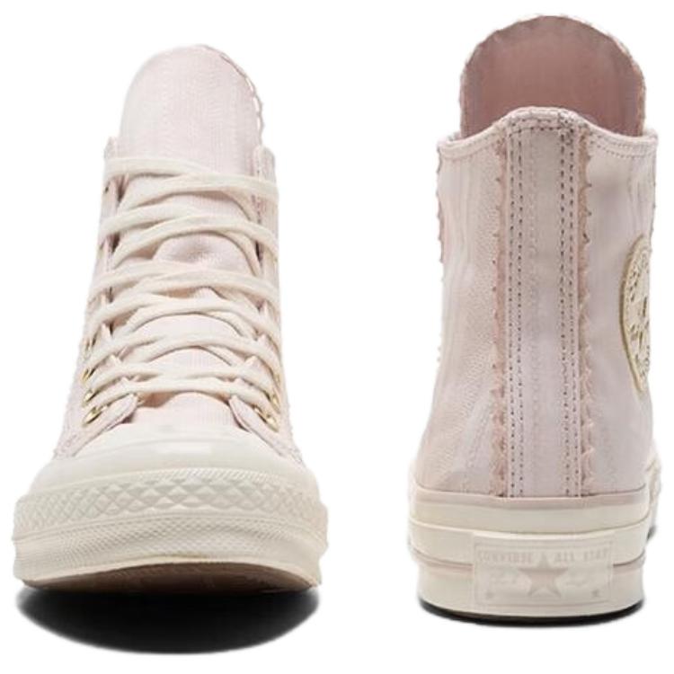 Converse CHUCK TAYLOR 70S SEASONAL comfortable versatile durable high-top canvas shoes for women in pink