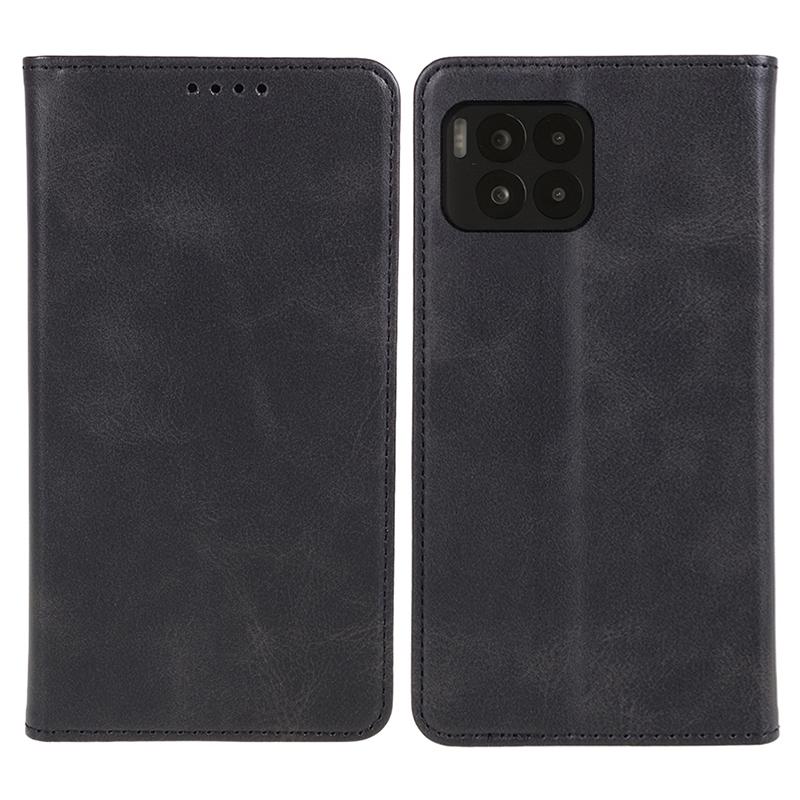 

For T-Mobile REVVL 7 Pro/T Phone 2 Pro Case Leather Phone Cover Viewing Stand Magnetic Close Black