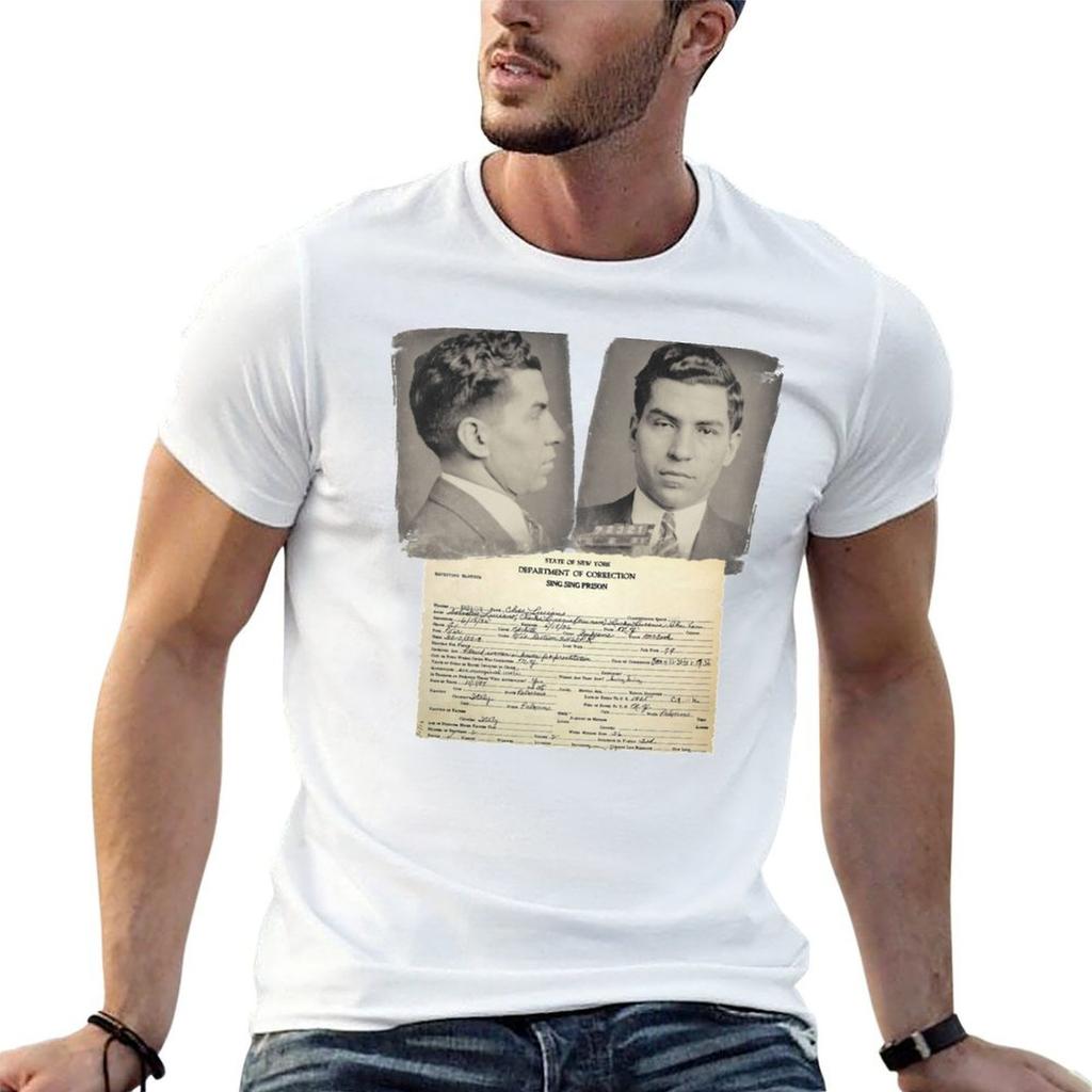 Lucky Luciano Wrap Sheet TShirt t shirt custom print t shirts for man graphic funny TShirt
