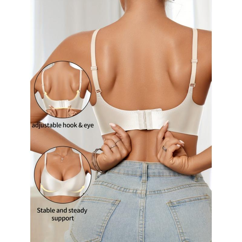 Women's Wire-free Bra, Breathable, Comfortable, Supportive, Adjustable Shoulder Straps, Fixed Chest Pad, Daily Casual Underwear