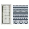 6 Rolls of European and American Style, Multi-Size, Retro Literary Lace Transparent PET Notebook Tape Stickers