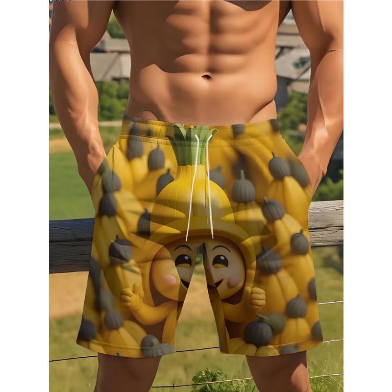 Fashion Men's Shorts 3D Animal Color Printed Animal Shorts