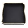 Perfume Tray Jewelry Trinket Organizer Tray Multipurpose Nightstand Organizer for Vanity Countertop Bedroom Black and