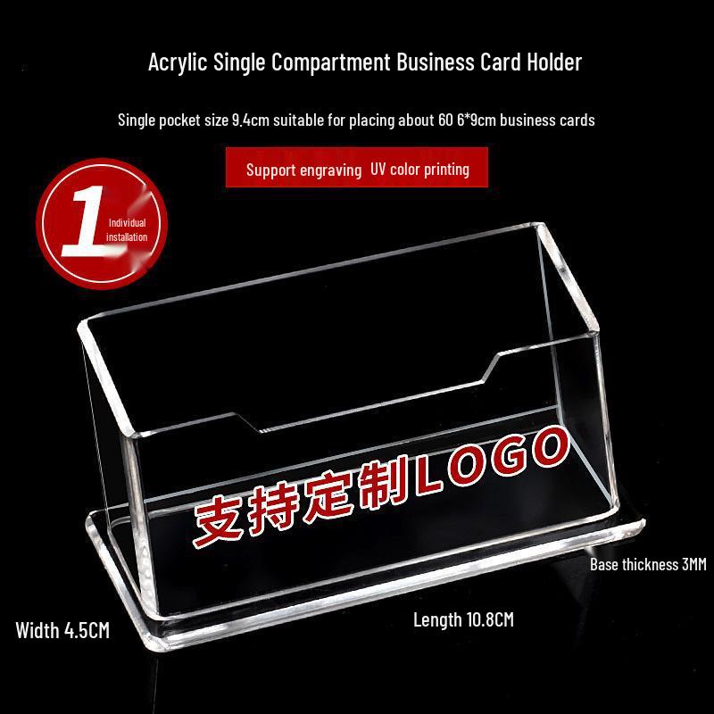 Acrylic Business Card Holder Multi-layer Storage Box - Desktop Stand
