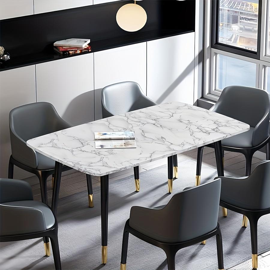 Self Adhesive Oil-proof Water-proof Heat-resistant - 1 Roll 0.12mm Thick - Marble Pattern PVC Wallpaper - Easy To Install Kitchen Wall Stickers