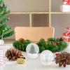 Set of 10 Clear Plastic DIY Snow Globe Kits for Handmade Water Globe 7cm Suitable for Sequin Christmas. Accessories, Round, Decoration.